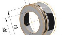 Заглушка с отверстием(двустенные дымоходы)