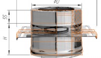 Площадка монтажная (двустенные дымоходы)
